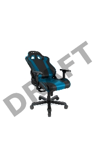 Игровое кресло DXRacer King чёрно-синее (OH/KS99/NB, экокожа, регулируемый угол наклона)