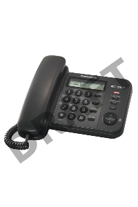 Телефон Panasonic KX-TS2356RUB (черный) {АОН,Caller ID,ЖКД,блокировка набора,выключение микрофона}