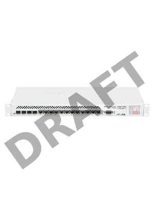 Маршрутизатор Mikrotik CCR1036-12G-4S-EM  Cloud Core Router 1036-12G-4S with Tilera Tile-Gx36 CPU (36-cores, 1.2Ghz per core), 16GB RAM, 4xSFP cage, 12xGbit LAN, RouterOS L6, 1U rackmount case, PSU, LCD panel