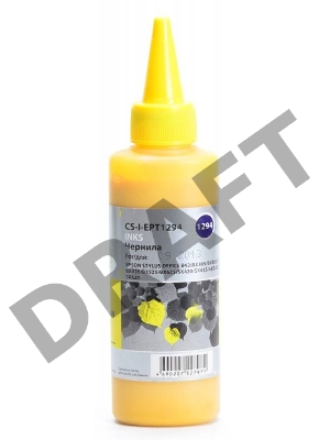 Чернила Cactus CS-I-EPT1294 желтый (100мл) Epson Stylus Office B42/BX305/BX305F/BX320