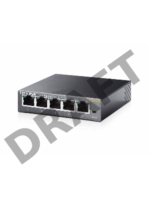 Сетевой коммутатор  TP-Link SMB TL-SG105E 5-Port Gigabit Desktop Easy Smart Switch, 5 10/100/1000Mbps RJ45 ports, MTU/Port/Tag-based VLAN, QoS, IGMP Snooping