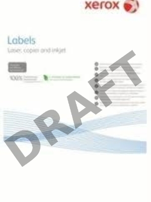 Наклейки Polyester XEROX A4, 50 листов, белые (Durapaper