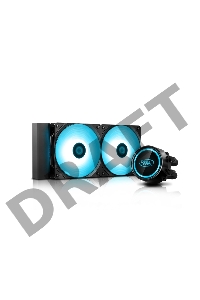 Комплект водяного охлаждения DEEPCOOL GAMMAXX L240 RGB V2 LGA20XX/LGA1366/LGA115X/AM4/AM3/+/AM2/+/FM2/+/FM1 (8шт/кор,TDP 250W, RGB Lighting, Anti-Leak edition, PWM, DUAL FAN) RET