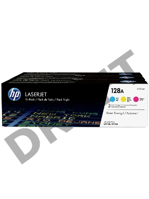 Тонер-картридж комплект HP CF371AM голубой/пурпурный/желтый для LaserJet PRO CP1525N/CP1525NW (3 х 1300)