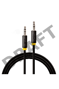 Greenconnect Кабель аудио 2.0m jack 3,5mm/jack 3,5mm черный, желтая окантовка, ультрагибкий, 28 AWG, M/M, Premium GCR-AVC1114-2.0m, экран, стерео Greenconnect Кабель аудио 2.0m jack 3,5mm/jack 3,5mm черный, желтая окантовка, ультрагибкий, 28 AWG, M/M, Pre