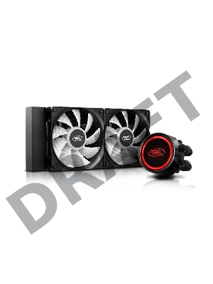 Комплект водяного охлаждения DEEPCOOL GAMMAXX L240 RGB V2 LGA20XX/LGA1366/LGA115X/AM4/AM3/+/AM2/+/FM2/+/FM1 (8шт/кор,TDP 250W, RGB Lighting, Anti-Leak edition, PWM, DUAL FAN) RET