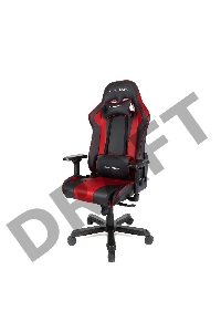 Игровое кресло DXRacer King чёрно-красное (OH/KS99/NR, экокожа, регулируемый угол наклона)