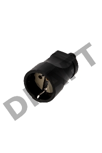 Розетка разборная Евро с з/к 16А черная REXANT