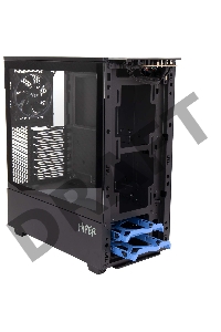 Корпус Hiper PB81 черный без БП ATX 3x120mm 2xUSB2.0 2xUSB3.0 audio bott PSU