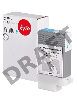 Струйный картридж Sakura 2886C001 ( PFI-120 C) для Canon, голубой, 130 мл.