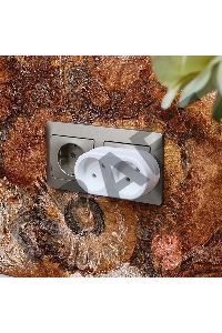 Двойник электрический 6А без заземления, белый REXANT