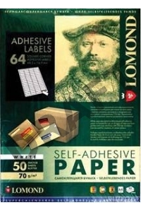 Самоклеящаяся бумага LOMOND универсальная для этикеток, A4, 64 делен. (48.5 x 16.9 мм), 70 г/м2, 50 листов.