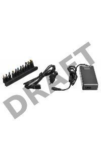 Блок питания Ippon D65U автоматический 65W 15V-19.5V 8-connectors 1.5A 1xUSB 2.1A от бытовой электросети LСD индикатор