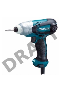 Дрель-шуруповерт Makita TD0101F Шуруповерт уд,{230Вт,0-3200у\м,6-ти гран 6.35,100Нм,0.99кг,кор,M4-M14,бита Philips,подсветка}