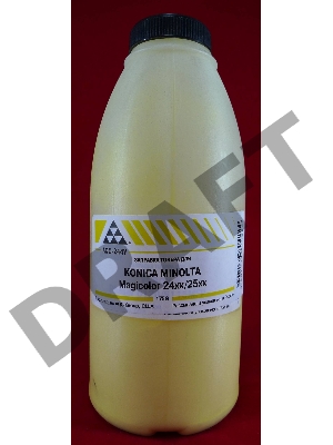 Тонер Konica Minolta Magicolor 2400/2430/2450/2480/2490/2500/2530/2550/2590 Yellow (фл., 175г) AQC - фас.России