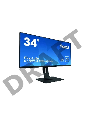 Монитор Iiyama LCD 34'' 21:9 3440х1440 IPS, nonGLARE, 320cd/m2, H178°/V178°, 1000:1, 80М:1, 1,07B Color, 5ms, HDMIx3, DP, USB-Hub, Height adj., Pivot, Tilt, HAS, Speakers, Swivel, 3Y, Black