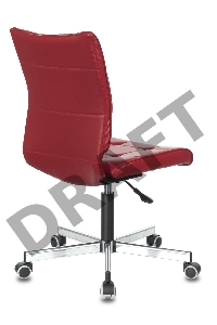 Кресло Бюрократ CH-330M/RED без подлокотников красный искусственная кожа крестовина металл