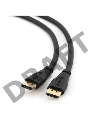 Кабель DisplayPort Gembird/Cablexpert , 1м, 20M/20M, черный, экран, пакет(CC-DP-1M)