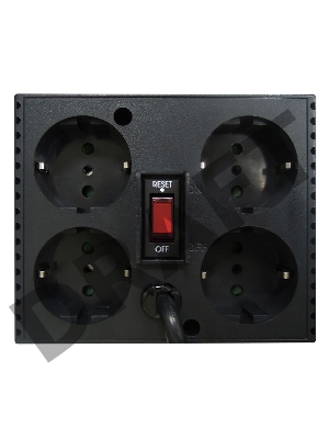 Стабилизатор напряжения Powercom Voltage Regulator, 3000VA, Black, Schuko