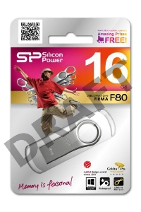 Флеш Диск Silicon Power 16Gb Firma F80 SP016GBUF2F80V1S USB2.0 серебристый