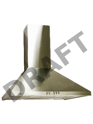 Вытяжка каминная Elikor Оптима 60Н-400-К3Л нержавеющая сталь управление: кнопочное (1 мотор)
