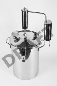 Дистиллятор Первач Элит-Аромат 14Т домашни, 14л, термометр, клапан избыт. давления, разборный сухоп., слив сивушных масел, охл. сетка-конт., съемн. кр