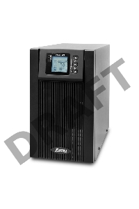 Источник бесперебойного питания PowerMan Online 2000VA Black (Online-Double conversion/LCD Display/USB/Software/RJ11/45,RS-232)