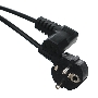 Кабель компьютер - розетка угловой 220V <1.8м> (Европейский стандарт) <TP021DA-1.8-BK>