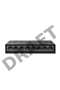 Коммутатор 8 ports Giga Unmanaged switch, 8 10/100/1000Mbps RJ-45 ports, plastic shell, desktop and wall mountable