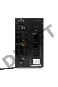 Источник бесперебойного питания PowerMan Online 2000VA Black (Online-Double conversion/LCD Display/USB/Software/RJ11/45,RS-232)