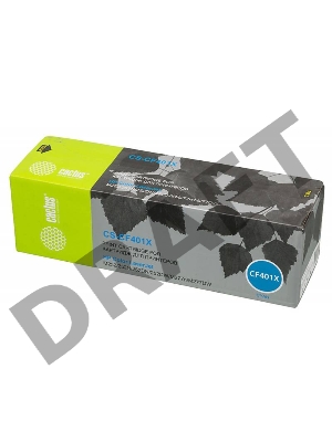 Тонер Картридж Cactus CS-CF401X голубой для HP CLJ M252/252N/252DN/252DW/M277n/M277DW (2300стр.)