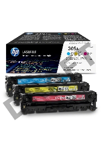 Тонер-картридж набор HP CF370AM № 305A голубой/пурпурный/желтый CLJ M451 (CE411A+CE412A+CE413A)