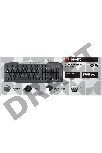 Клавиатура Defender HM-830 RU Black USB 45830 {Проводная клавиатура, полноразмерна}