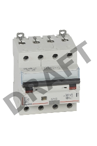 Выключатель автоматический дифференциального тока 4п C 25А 30мА тип AC 6кА DX3 4мод. Leg 411188