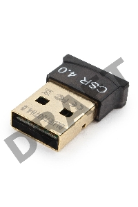 Адаптер  Bluetooth Gembird, BTD-MINI5, ультратонкий корпус,  v.4.0, 50 метров, до 24 Мбит/сек, USB