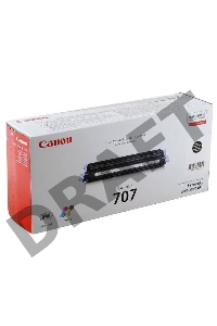 Тонер-картридж Canon 707Bk (9424A004) Black черный, 2500 стр., для LBP- 5000/5100