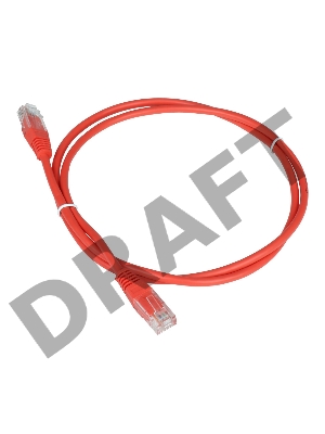 Патч-корд TWT UTP кат.5e, с заливными колпачками, 5.0 м, красный Патч-корд TWT UTP кат.5e, с заливными колпачками, 5.0 м, красный