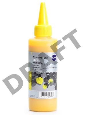 Чернила Cactus CS-I-EPT1284 желтый (100мл) Epson Stylus S22/SX125/SX420/SX425; Office BX305