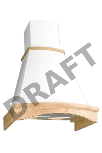 Вытяжка каминная Elikor Ротонда 50П-650-П3Л бежевый/неокрашенный дуб управление: ползунковое (1 мотор)