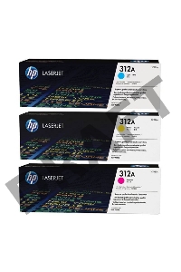 Тонер-картридж набор Hewlett-Packard 312A CF440AM голубой, желтый, пурпурный для HP CLJ Pro M476 2400стр.