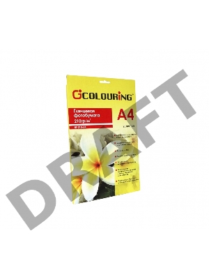 Фотобумага глянцевая CG-БГ-210-А4-25 , 210 г/м2, А4, 25 листов, 2880 dpi