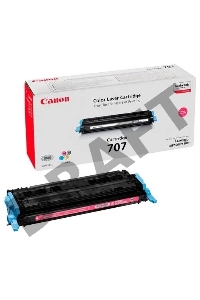 Тонер-картридж Canon 707M (9422A004) Magenta пурпурный, 2000 стр., для LBP 5000/5100