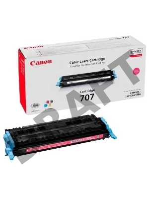 Тонер-картридж Canon 707M (9422A004) Magenta пурпурный, 2000 стр., для LBP 5000/5100