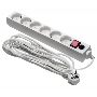 Сетевой фильтр Buro 600SH-16-5-W 5м (6 розеток) белый (коробка)