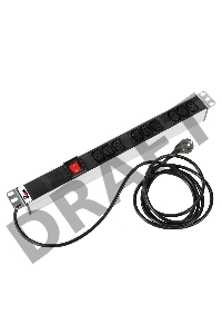 ЦМО Блок розеток Rem-16 с выкл., 9 IEC 60320 C13, 16A, алюм., 19