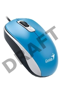Мышь Genius DX-110 Blue, оптическая, 1200 dpi, 3 кнопки, USB