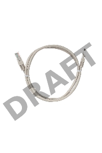 Коммутационный шнур Патчкорд литой Aopen/Qust ANP511_1M UTP кат.5е 1м серый