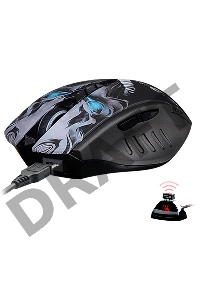 Мышь A4Tech Bloody R80 Plus Skull черный/рисунок оптическая (5000dpi) беспроводная USB (7but)