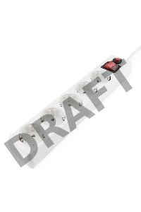 Сетевой фильтр Гарнизон ЕНLW-4 0,5 м 5 розеток белый 