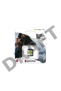 Флеш карта SDXC 512Gb Class10 Kingston SDS2/512GB Canvas Select Plus w/o adapter